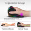 Delux M618 PLUS Ergonomics Vertical Gaming Mouse 6 Buttons 4000 DPI RGB Wired/Wireless Right Hand Mice For PC Laptop Computer - Korvel