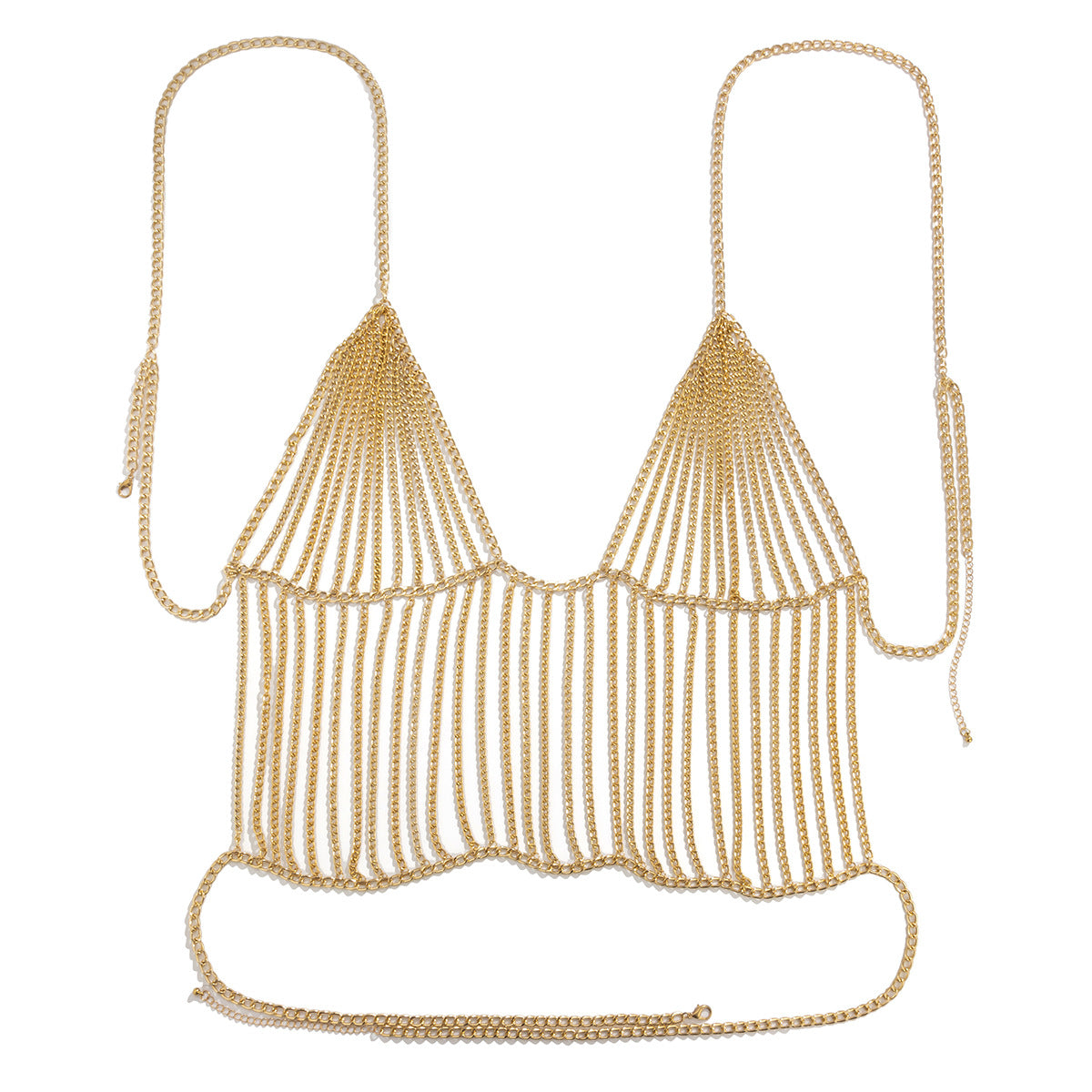 Bijoux de corps en chaîne à franges multi-couches élégants