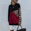 Leopard Contrast Long Sleeve Sweatshirt - Korvel