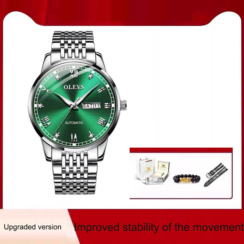 Montre mécanique automatique entièrement automatique pour homme avec lumière nocturne