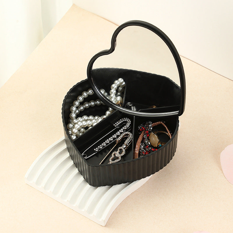 Luxury Large Capacity Jewelry Storage Box with Mirror