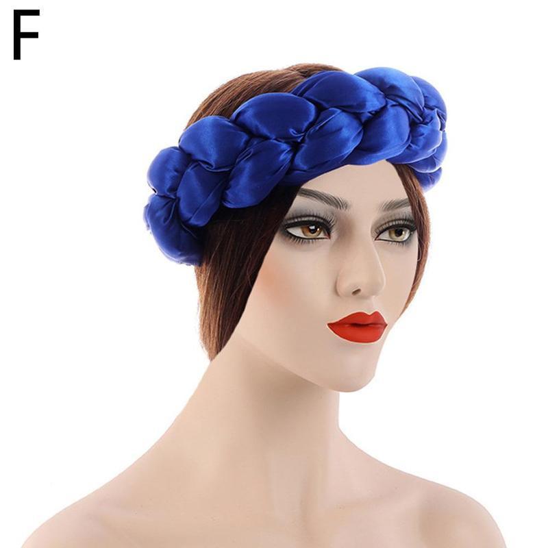 New Fashion Candy Color Women Braids Headbands Elastic Headwear Hair African Female Turban Bands Accessories Bandana Bandag L8y4 - Korvel