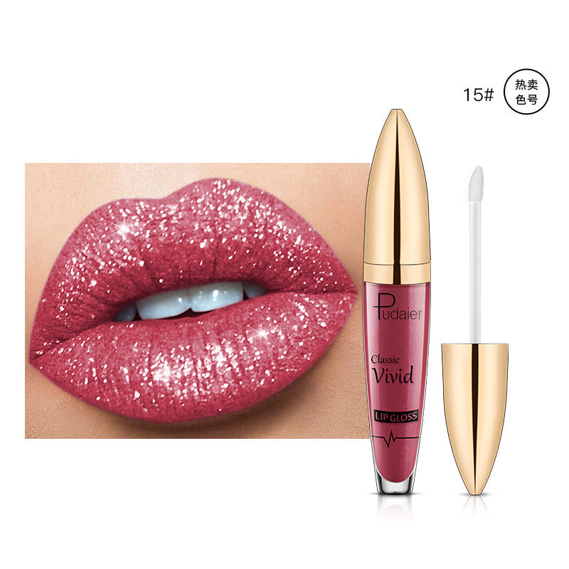 Pudaier Sip Glitter Flip Matte Pearl Lip Gloss