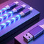 Multi-Head 3-in-1 Charging Cable with Light Emission