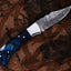 Personalized Damascus Steel Folding Knife - Exceptional Gift for Him - Korvel