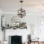 Farmhouse Chandelier Light Fixtures 4-Light Dining Room Light Fixtures Height Adjustable Rustic Wood Light - Korvel