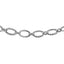 Textured Oval Link Bracelet in 14k White Gold