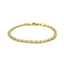 Tobillera de Corazón de Oro Amarillo de 14k - Diseño Ajustable de 2.9mm