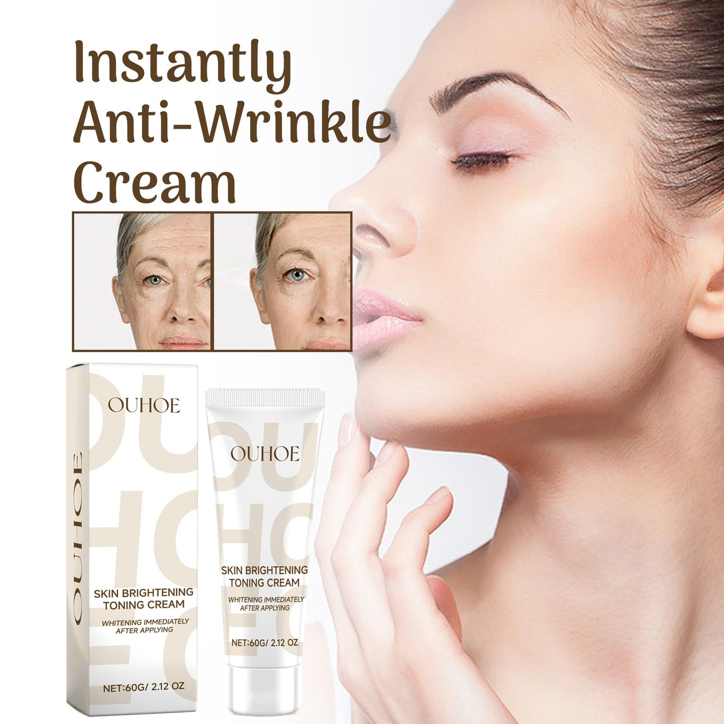 Ouhoe Whitening Cream, Reduces Fine Lines And Spots Melanin, Improves Dullness And Hydrates Moisturizing Cream - Korvel