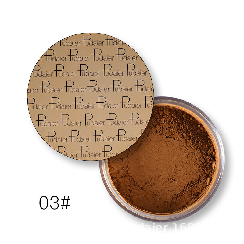 Pudaier Mineral Matte Pearlescent Loose Powder High Gloss Repair Powder Concealer Fixing Powder - Korvel