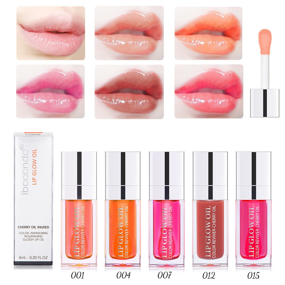 Ibcccndc Lip Oil Lip Balm Moisturizing Lip Glaze Transparent Toot Lip Nectar Lip Oil - Korvel