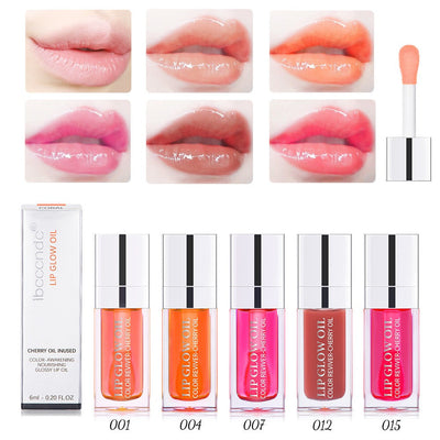 Ibcccndc Lip Oil Lip Balm Moisturizing Lip Glaze Transparent Toot Lip Nectar Lip Oil - Korvel