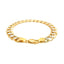 14k Two Tone Gold Pave Curb Bracelet - 10 mm Width