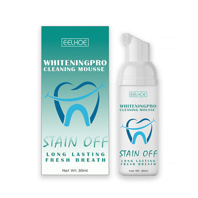 Teeth Whitening Cleaning Mousse Teeth Stains Deep Clean Fresh Breath Whitening Tooth Toothpaste - Korvel