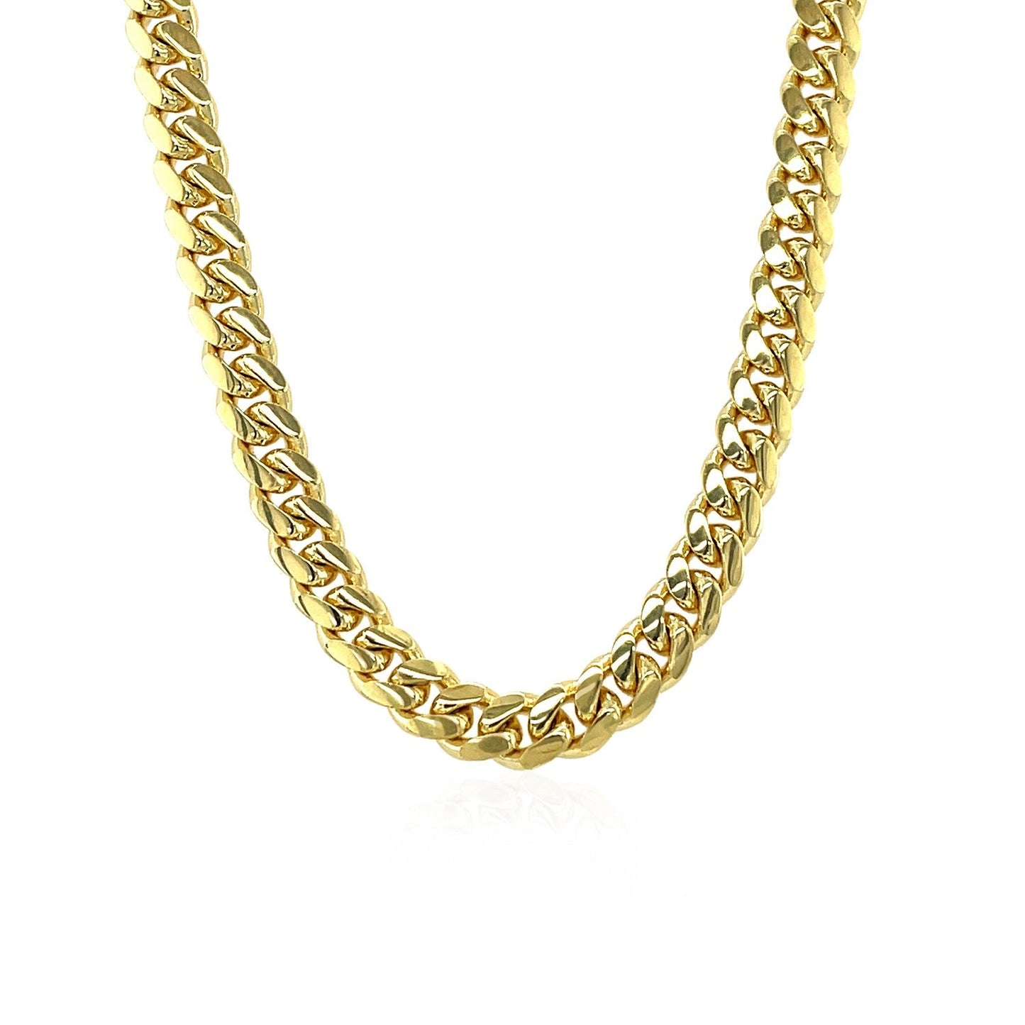Chaîne Miami Cuban Classique en Or Jaune 14k 5,0 mm