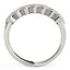Diamond Studded Wide Multi-Diagonal Pattern Ring in 14k White Gold