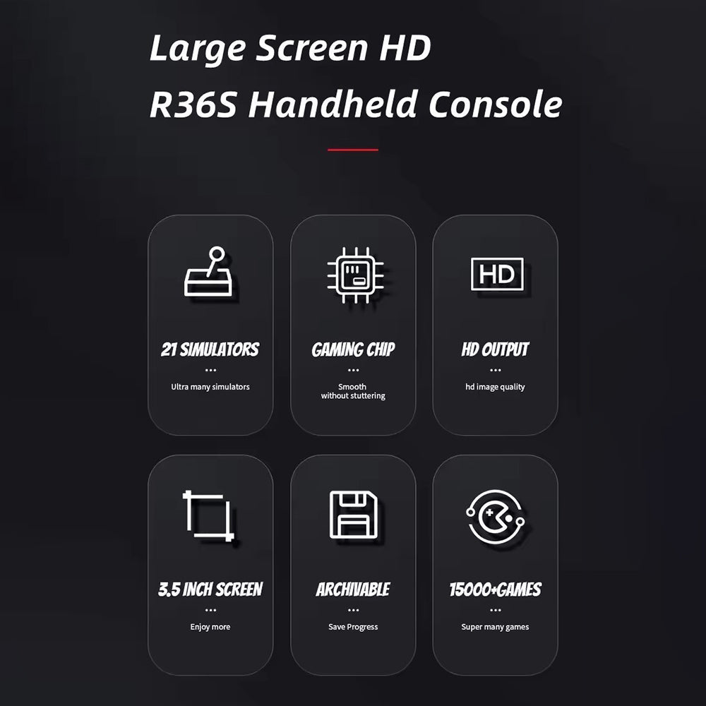 R36S Portable Handheld Retro Arcade Joystick All-in-One Open-Source Gaming Console - Korvel