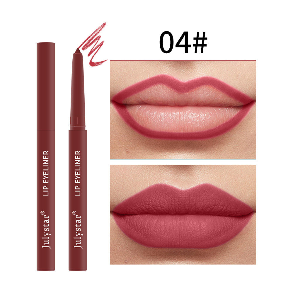 Waterproof Lipstick Lips Pink Matte Solid Lipliner - Korvel