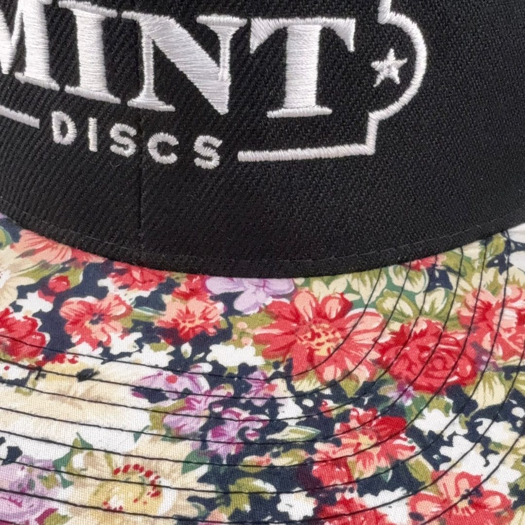 Mint Discs Flat Bill Snapback Hat - Fancy Print