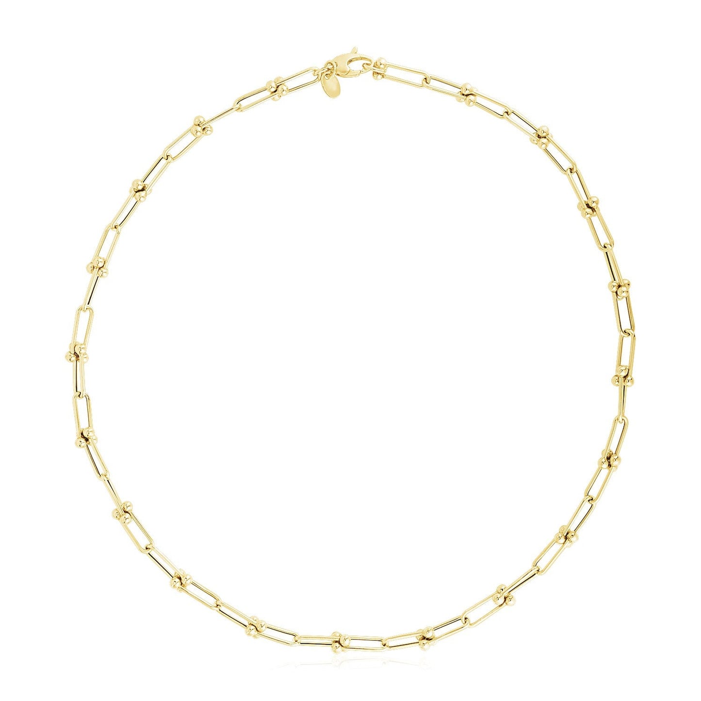 14k Yellow Gold High Polish Jax Link Chain - 5.9mm