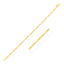 14k Yellow Gold Textured Paperclip Chain Necklace