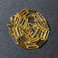 14k Yellow Gold Textured Paperclip Chain Necklace