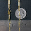 14k Yellow Gold Textured Paperclip Chain Necklace