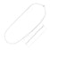 Collier en Chaîne Paperclip en Argent Sterling Plaqué Rhodium