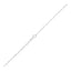 Collier en Chaîne Paperclip en Argent Sterling Plaqué Rhodium