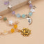 Fashionable and versatile peach heart turquoise bracelet, irregular alloy multi-element shell bracelet - Korvel