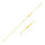 14k Yellow Gold Adjustable Cable Chain Necklace