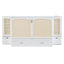 Cama Murphy Grande Blanca con Cajones y Armarios de Almacenamiento