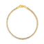 Bracelet Chaîne Franco Pave Ronde en Or Jaune 14k