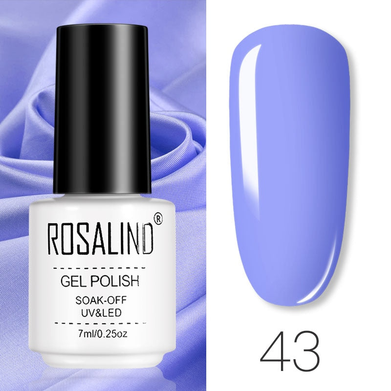 ROSALIND Gel Polish Set Manicure for Nails Semi Permanent Vernis top coat UV LED Gel Varnish Soak Off Nail Art Gel Nail Polish - Korvel