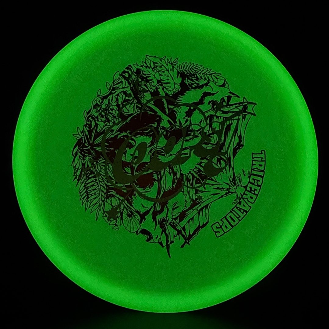 Glow Egg Shell Stegosaurus - Unique Misprint Disc Golf Disc