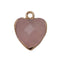 Women Jewelry  12.5mm Small Lovely Heart Pendant Labradorit Aventurine Opal Rose Crystal Quartz Stone Pendant DIY for Necklace - Korvel