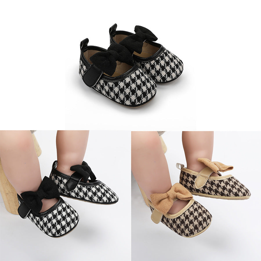 Chaussures Princesses à Semelle en Caoutchouc pour Filles Bébés pour les Premiers Pas