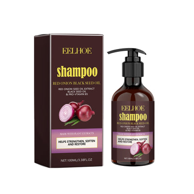 Red Onion Black Seed Oil Shampoo, Clean Scalp Easy Anti-Dandruff Smooth Hair Oil Control Shampoo - Korvel