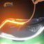 60cm New Slim Amber Sequential Flexible LED DRL For Headlight Strip Daytime Running Light With Yellow Turn Signal Lamp 12V - Korvel