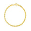 10k Yellow Gold Solid Diamond Cut Rope Bracelet - 4.0mm