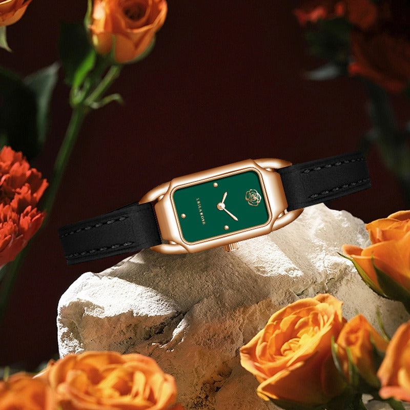 Women's Watch Brand Counter Brand Authentic Fashion Small Square Core Women's Watch Quartz Watch Popular - Korvel