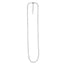 Chaîne de câble ajustable sans fin en or blanc 14k