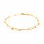 Bracelet en papier clip en or jaune 14k