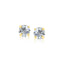 Boucles d'oreilles en or jaune 14k avec zircon cubique