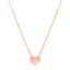 14k Rose Gold Polished Mini Heart Necklace