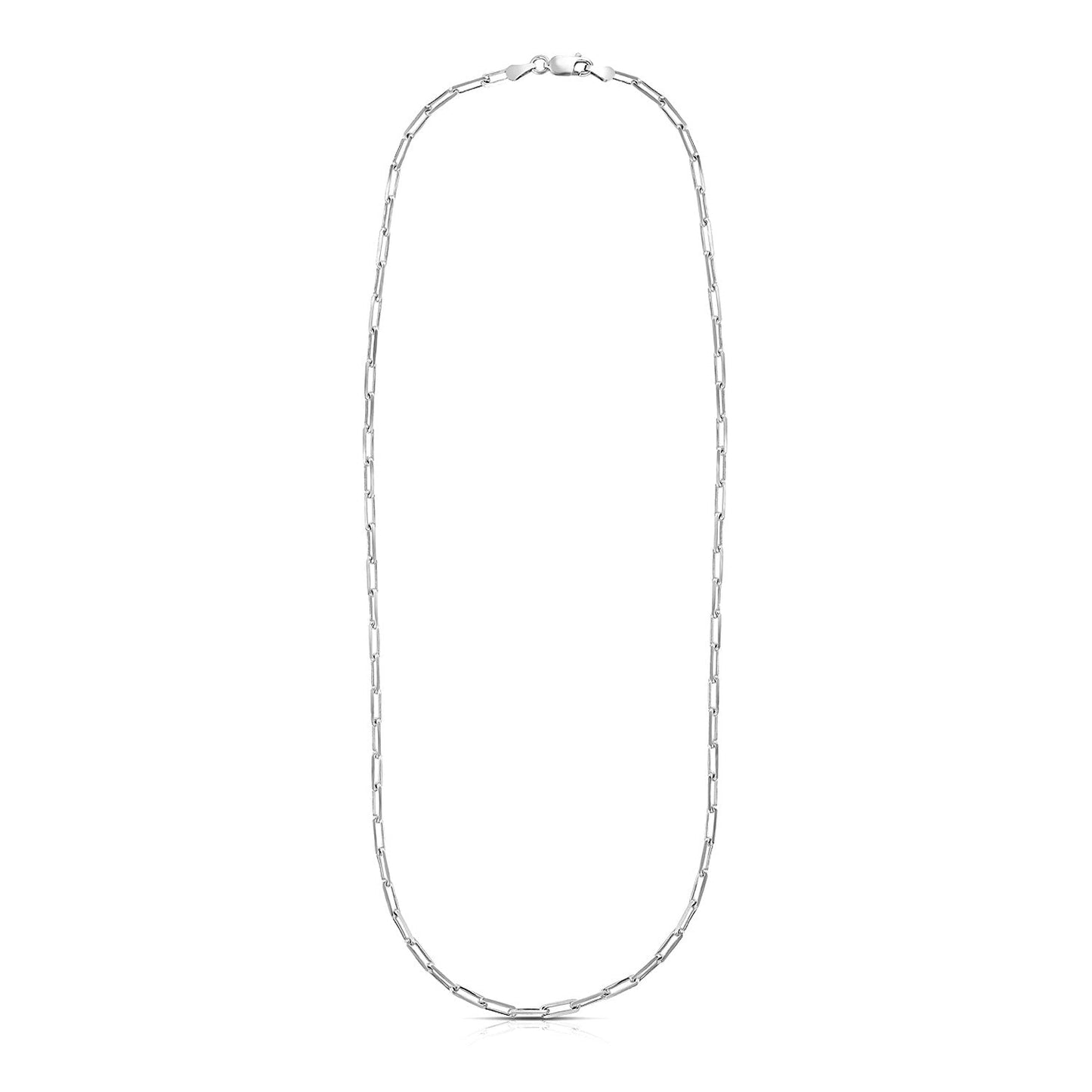 Chaîne en Argent Sterling Plaqué Rhodium - 3,0 mm