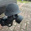 Cubierta de enganche de remolque impresa en 3D con diseño de casco de acero
