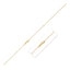 14k Yellow Gold Double Extendable Bead Chain Necklace