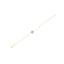 14k Yellow Gold Blue Evil Eye Bracelet