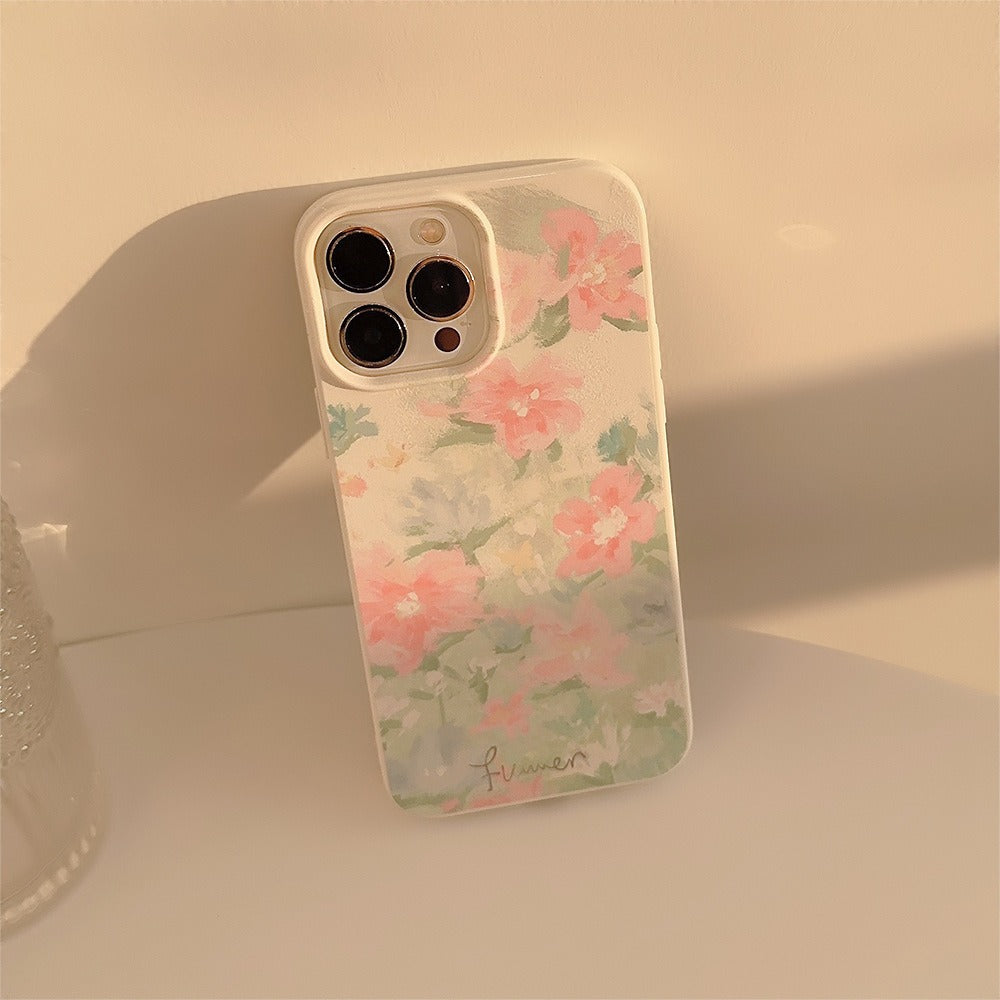 Garden in Oil Painting iPhone 15 Phone Case 14 Art 13Pro Silicone Max - Korvel